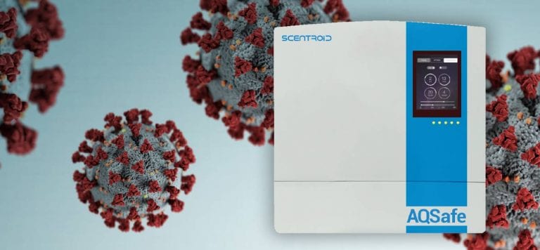 AQSafe Technology Safety Post Scentroid Hospitals Quarantine Isolation Zone