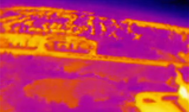 Thermal Camera Unedited Footage Warm Cold Colours