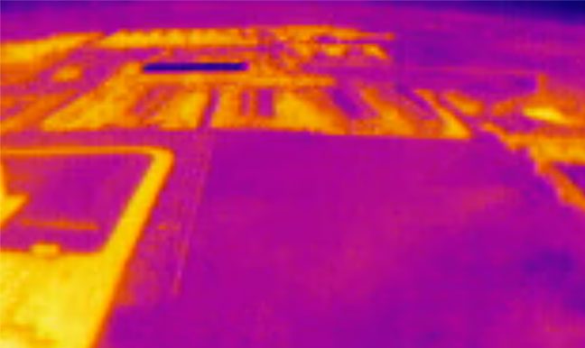 Thermal Camera Unedited Footage Warm Cold Colours