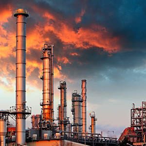 refinery oil study pipeline monitoring stack sampling drone industry oil refinery petrochemical gas burning