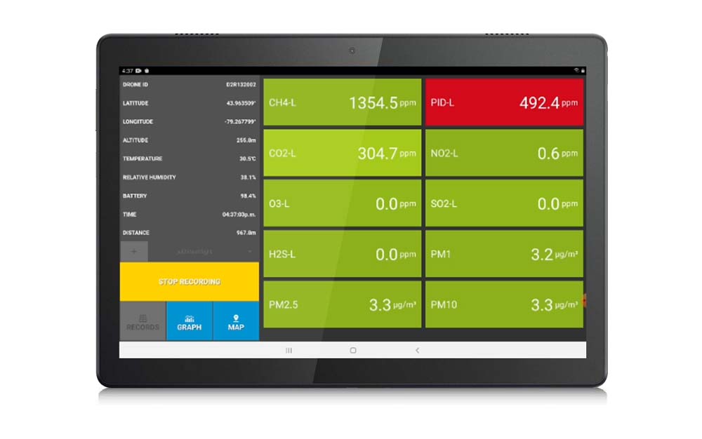 drone-based-air-quality-monitor-dr2000-DRIM2S-tablet3